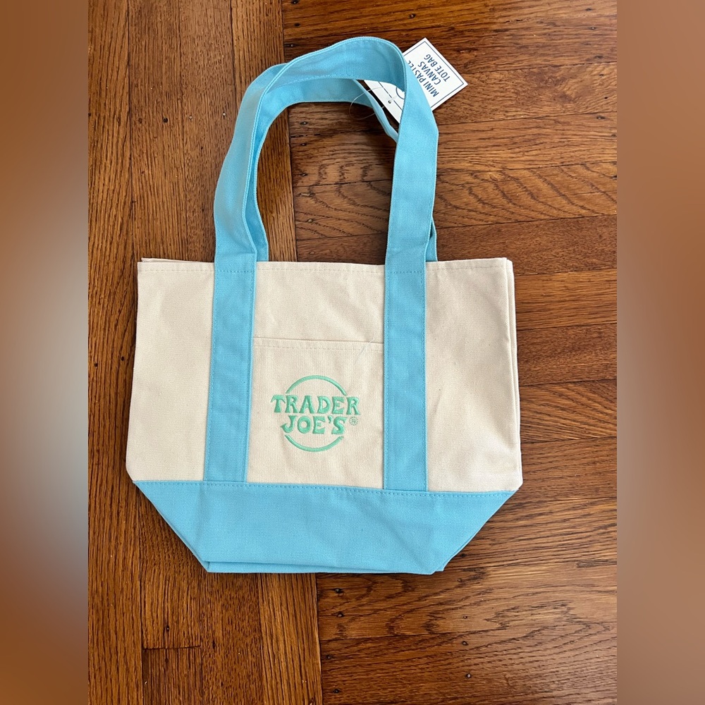 Trader Joe’s Mini Pastel Blue Tote Bag